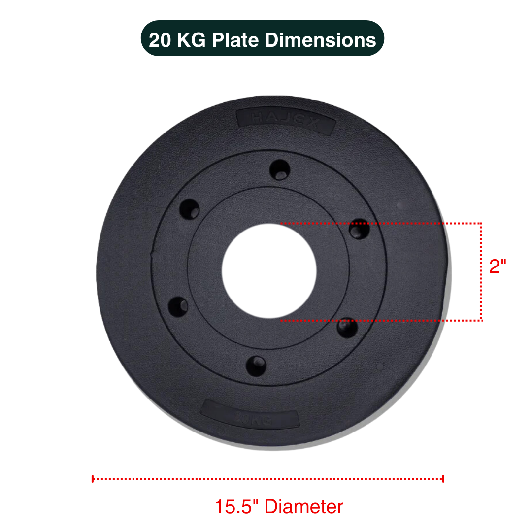Standard & Olympic PVC Weight Plates in KG & LB