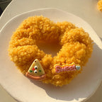 Chouchou en peluche agneau au thé au lait et frangipanier