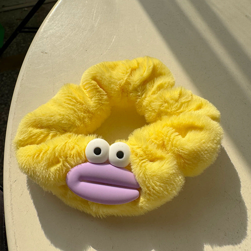 Big Eyed Sausage Mouth Plush Hair Tie