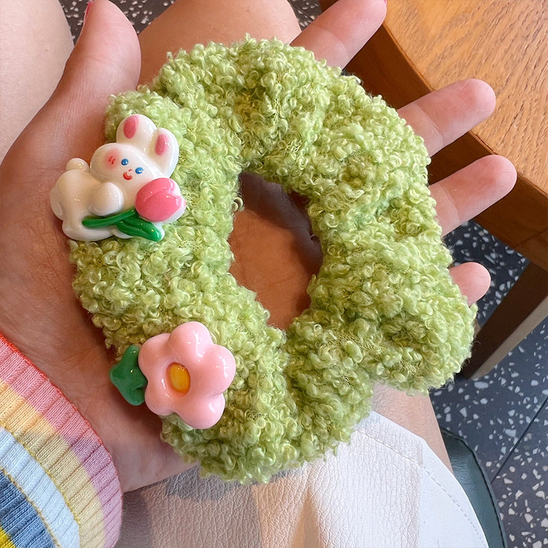 Knock Cute Tulip Bunny Lamb Hair Tie