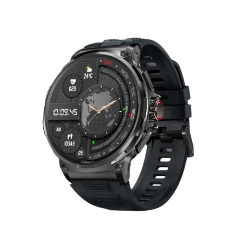 Smartwatch GPS Bluetooth Call Sports Fitness (Black)-0