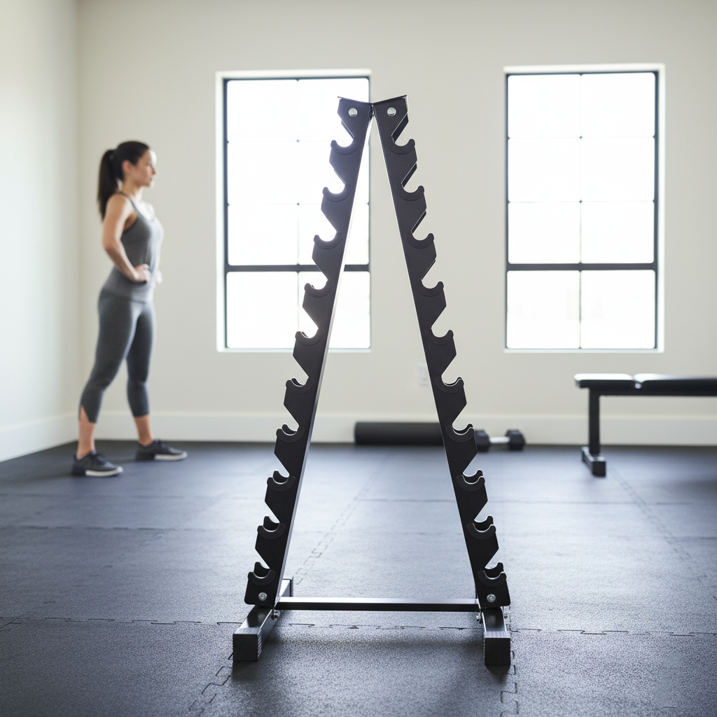 Steel Dumbbell Racks Vertical & Horizontal (3, 6, 8, 10 Levels)