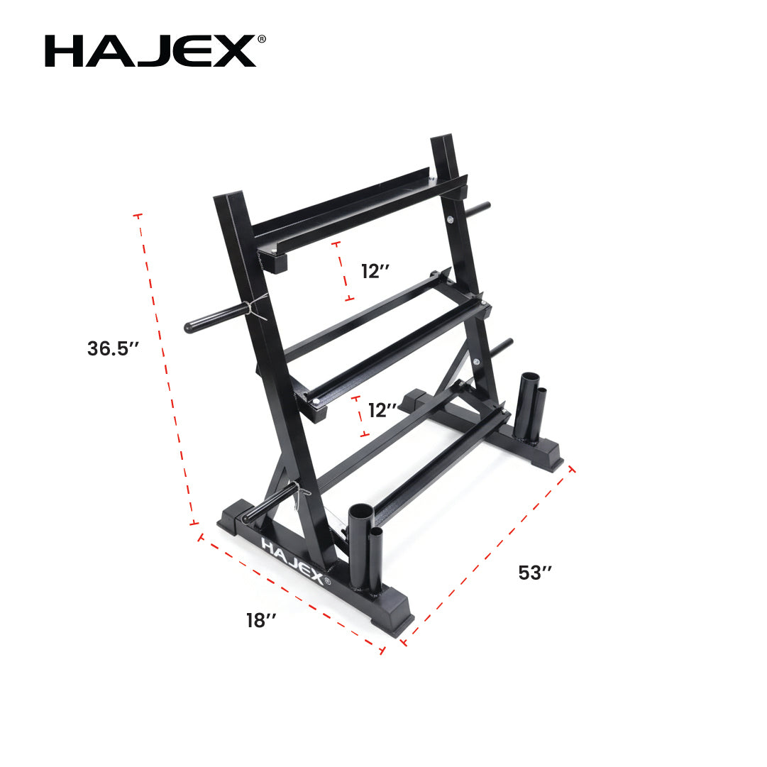 Steel Dumbbell Racks Vertical & Horizontal (3, 6, 8, 10 Levels)