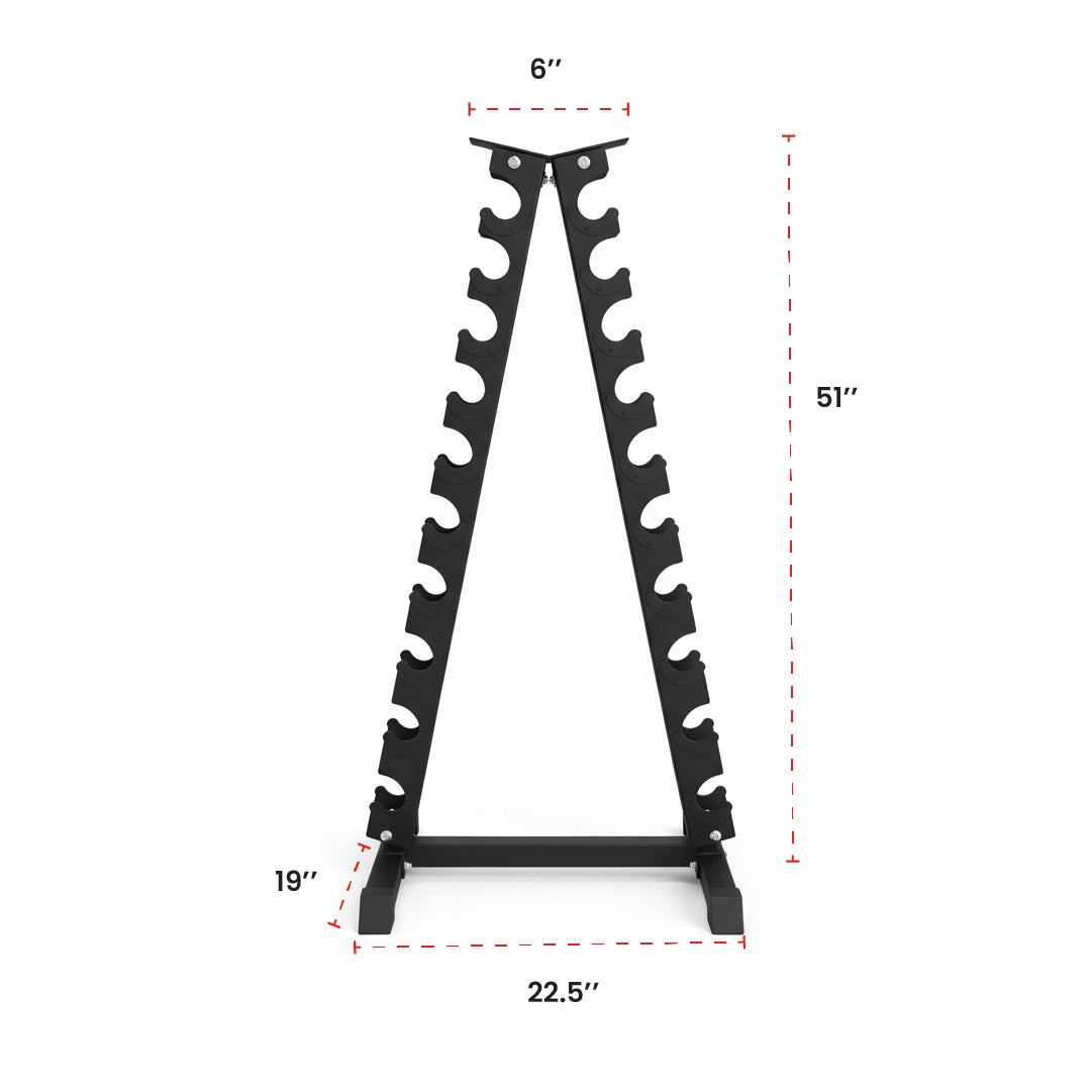 Steel Dumbbell Racks Vertical & Horizontal (3, 6, 8, 10 Levels)