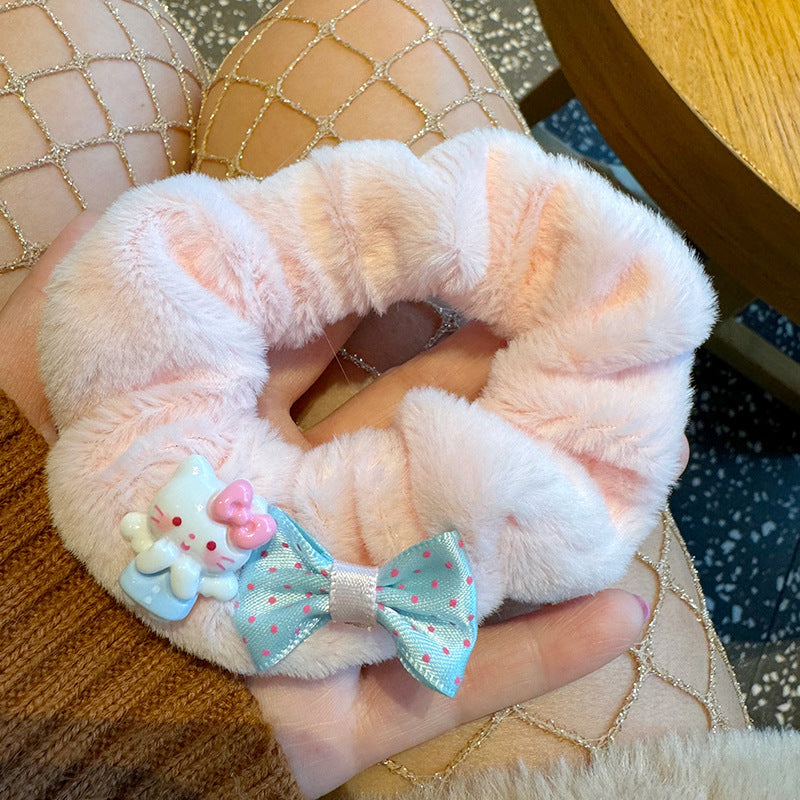 Cute Cat Furry Hair Tie