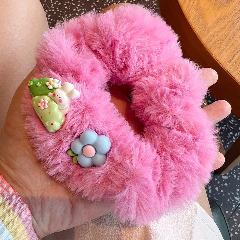 Knock Cute Tulip Bunny Lamb Hair Tie