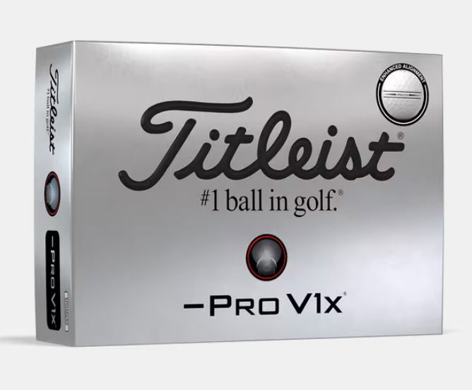 Balles de golf Titleist Pro V1x Left Dash à alignement amélioré 