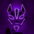 Masque facial intégral à LED néon avec fil électroluminescent