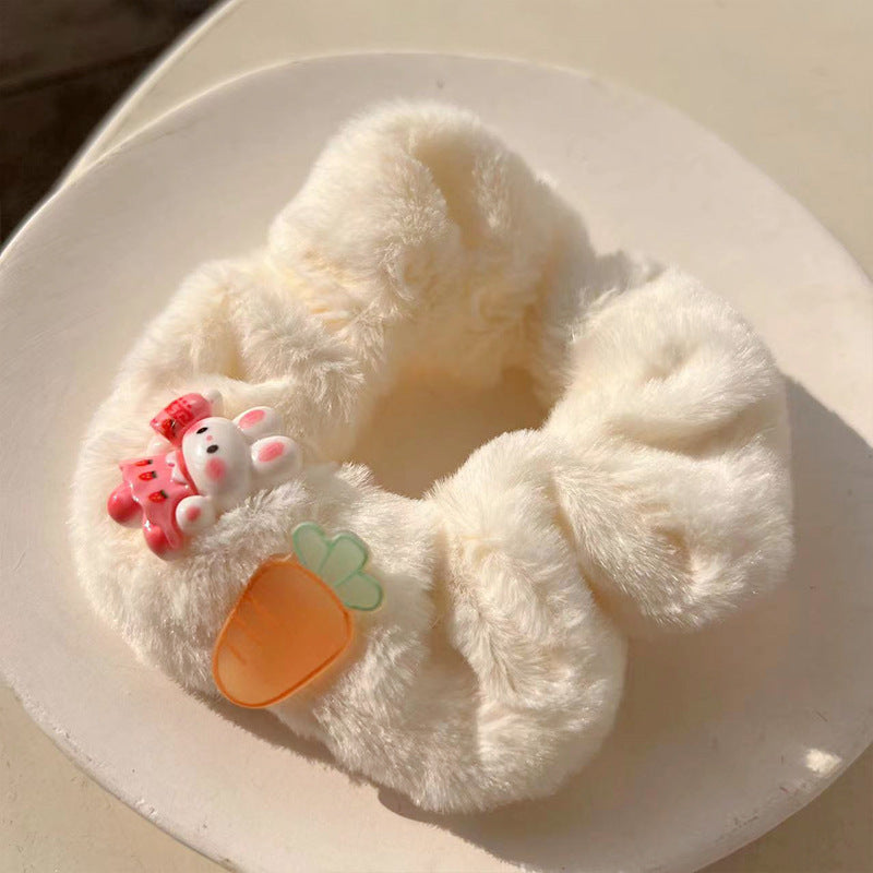 Cute Bunny Plush Hair Tie
