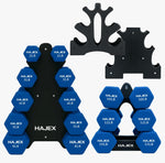 Neoprene Dumbbells Pairs & Sets With Rack