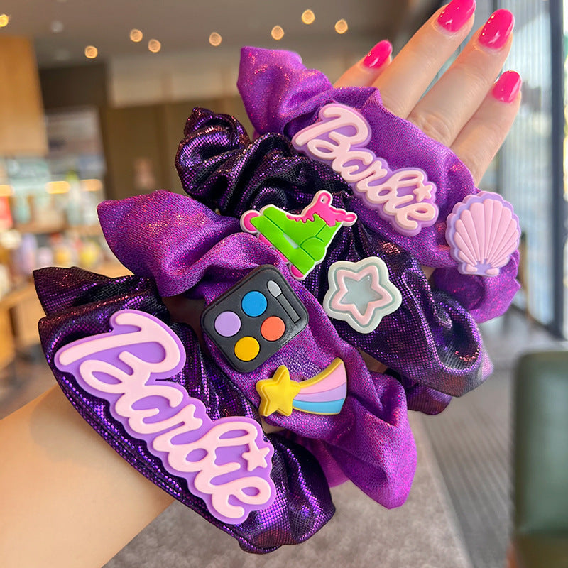 Purple Shiny Hair Tie