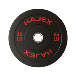 HAJEX Olympic Bumper Weight Plates - 10, 15, 25, 35, 45, 55 LB