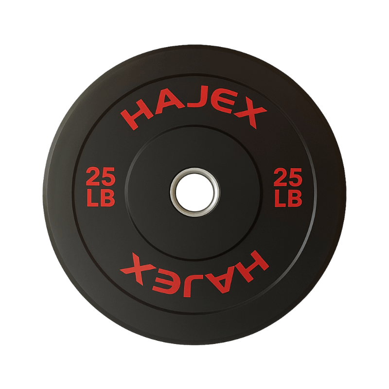 HAJEX Olympic Bumper Weight Plates - 10, 15, 25, 35, 45, 55 LB