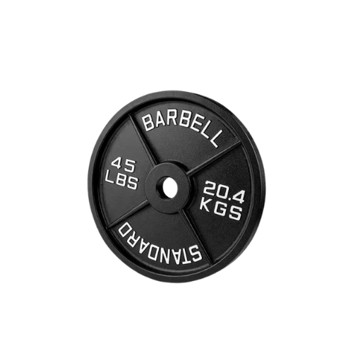 Cast Iron Weight Plates - Standard, Olympic in LBs, KGs