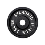 Cast Iron Weight Plates - Standard, Olympic in LBs, KGs
