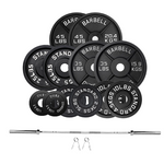 Cast Iron Weight Plates - Standard, Olympic in LBs, KGs