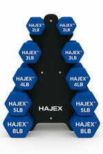 Neoprene Dumbbells Pairs & Sets With Rack