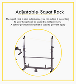 Adjustable Workout Bench with Weight Sets