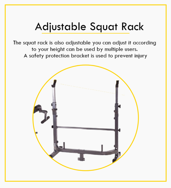 Adjustable Workout Bench with Weight Sets