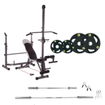 Adjustable Workout Bench with Weight Sets