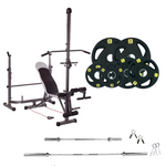 Adjustable Workout Bench with Weight Sets