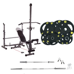 Adjustable Workout Bench with Weight Sets