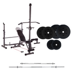 Adjustable Workout Bench with Weight Sets