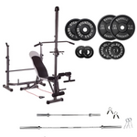 Adjustable Workout Bench with Weight Sets