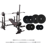 Adjustable Workout Bench with Weight Sets