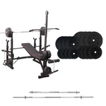 Adjustable Workout Bench with Weight Sets