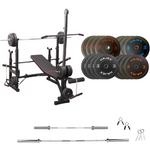 Adjustable Workout Bench with Weight Sets