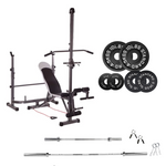 Adjustable Workout Bench with Weight Sets