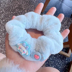 Cute Fluffy Big-Eared Scrunchies 4pcs Set