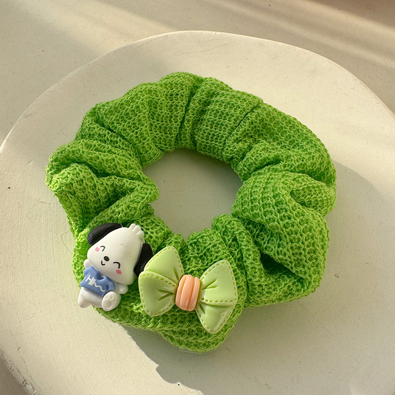 Avocado Green Forest Plush Hair Tie