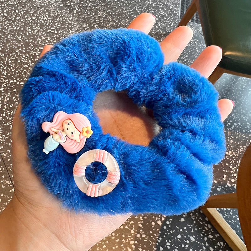 Deep Sea Blue Mermaid Hair Tie